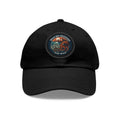 Octopus Leather Patch Dad Hat — "Wild Sea Seafoods" Round Patch Cap