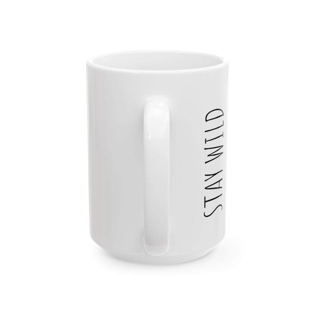 Wild Sea Seafoods "Stay Wild" Ceramic Mug — Octopus Coastal Coffee Cup (11oz/15oz)
