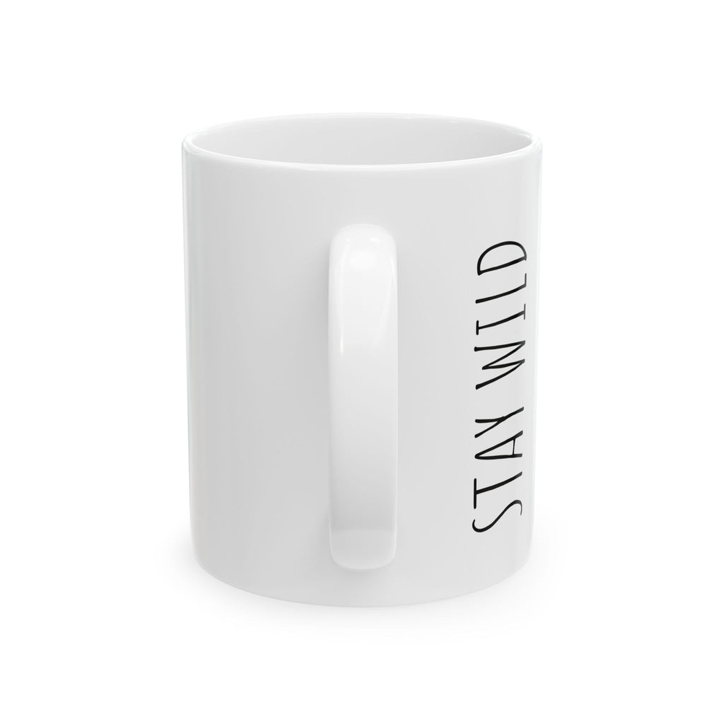 Wild Sea Seafoods "Stay Wild" Ceramic Mug — Octopus Coastal Coffee Cup (11oz/15oz)