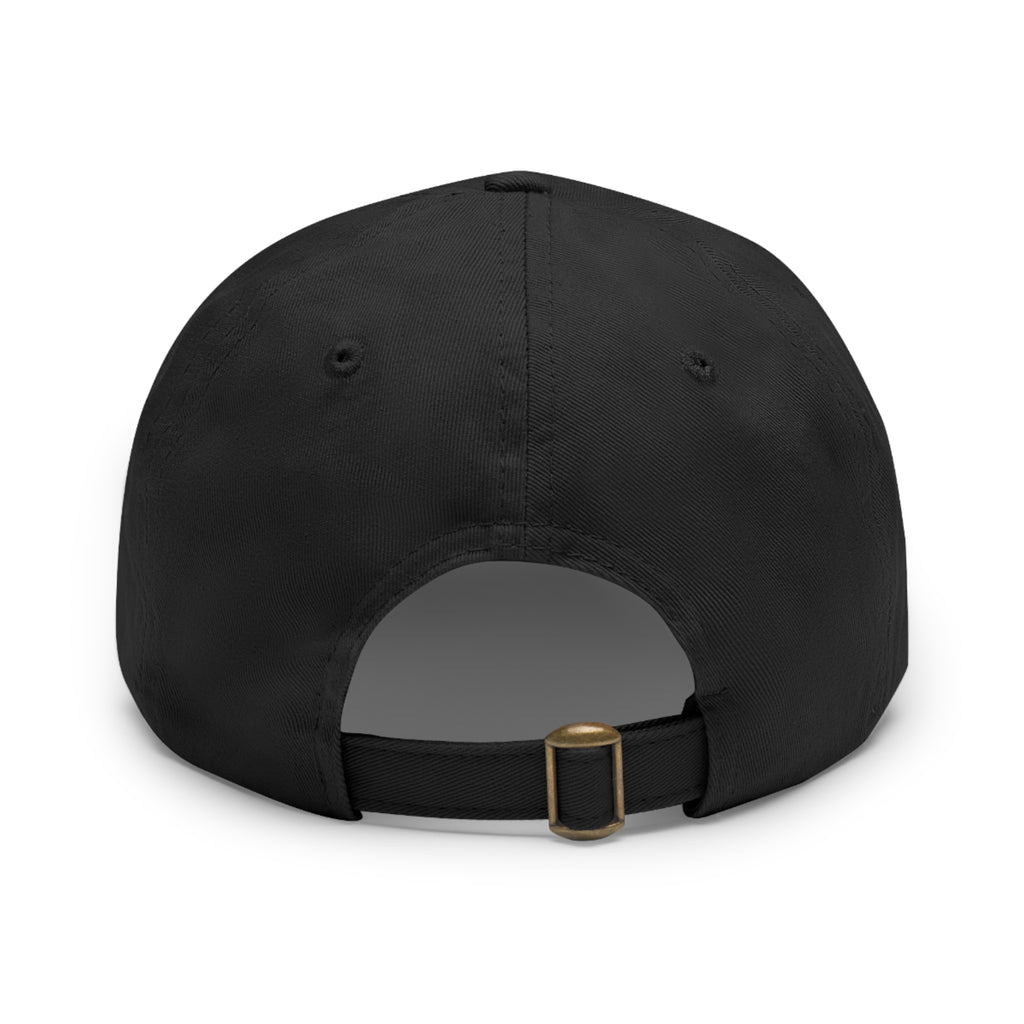 Octopus Leather Patch Dad Hat — "Wild Sea Seafoods" Round Patch Cap