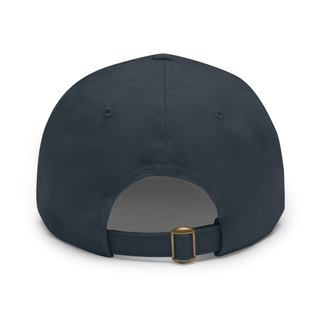Octopus Leather Patch Dad Hat — "Wild Sea Seafoods" Round Patch Cap